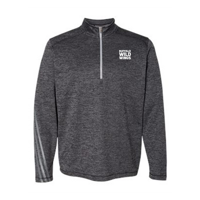 Women's Adidas Brushed Terry Heathered Quarter-Zip Pullover