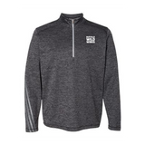 CLEARANCE - Men's Adidas Brushed Terry Heathered Quarter-Zip Pullover